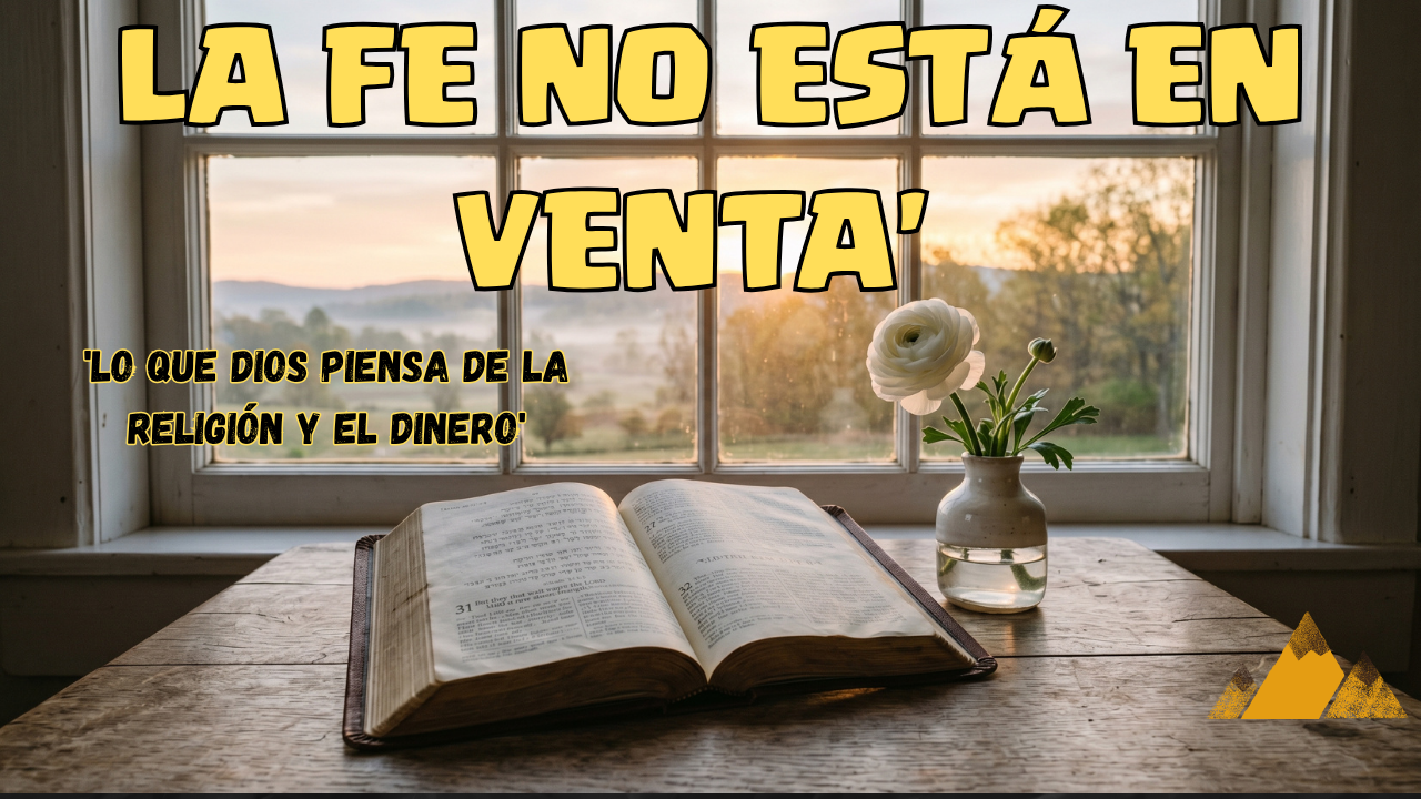 Cuando la fe se vende: lo que Dios piensa de la religión como negocio